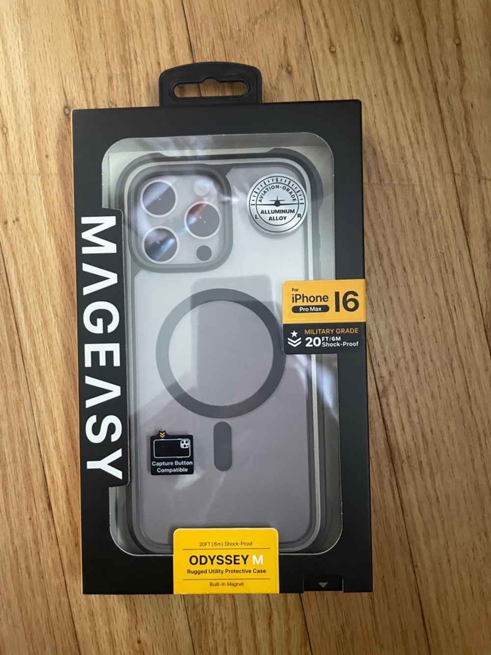 Magesy Odyssey M Rugged MagSafe-Compatible iPhone 16 Pro Max Case - Gray